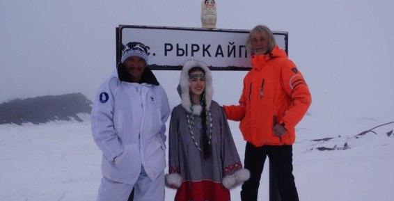 Путешественнику Валентину Ефремову осталось 30 километров до мыса Дежнева