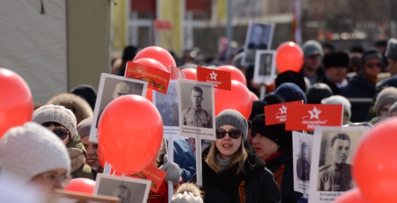 Более трети жителей столицы Чукотки встретили День Победы на главной площади города