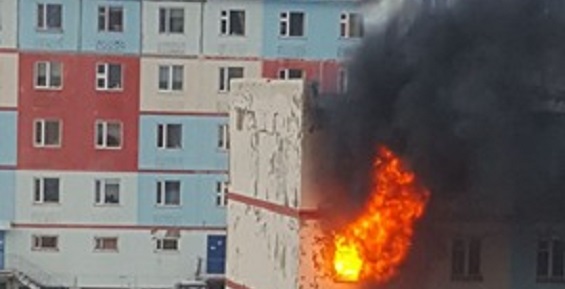 Три человека пострадало при пожаре в Анадыре