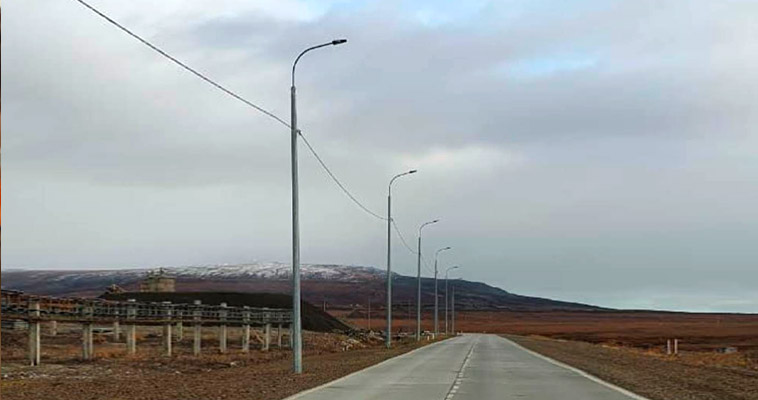 Освещением дороги в поселке Угольные Копи будут управлять дистанционно