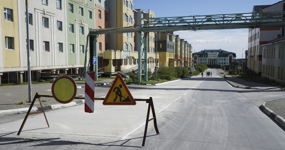 Участок улицы Отке обновили в Анадыре по нацпроекту "Инфраструктура для жизни"