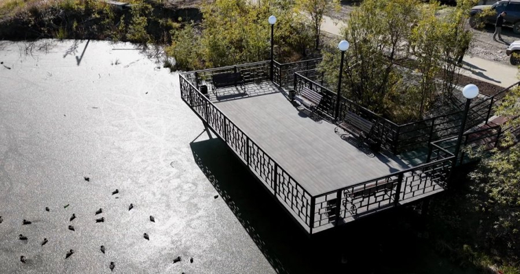 Территорию рядом с Утиным озером благоустроили в Билибино