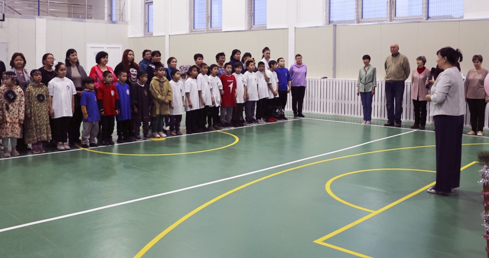 Спортивный зал торжественно открыли в чукотском селе Нешкан