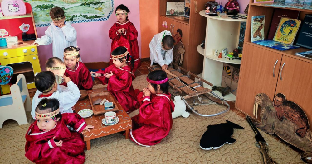 Первую билингвальную группу открыли в детском саду на Чукотке