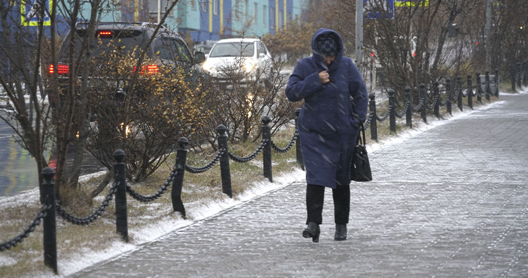 Во вторник на северо-западе округа пройдет дождь со снегом
