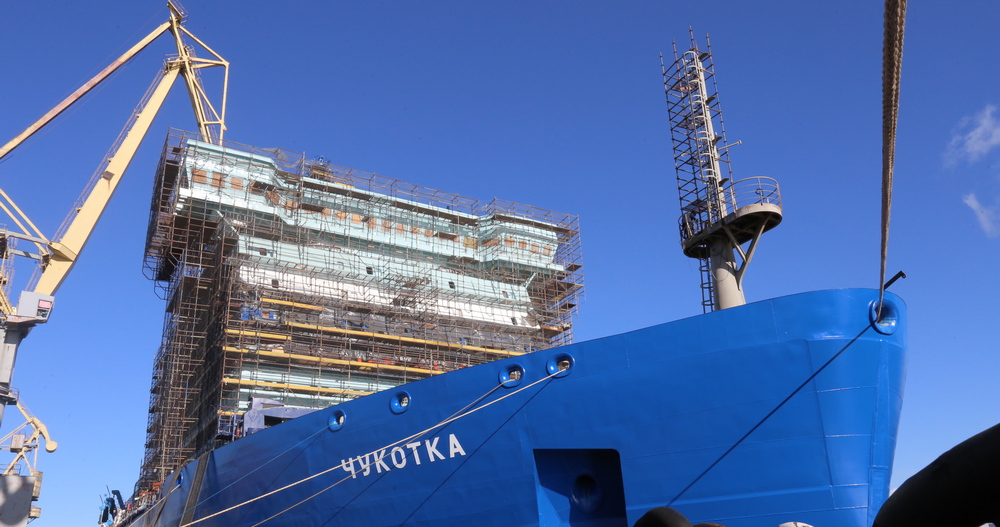 Пуск реактора выполнили на строящемся атомоходе "Чукотка"