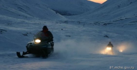 Рядом с Эгвекинотом ищут потерявшегося водителя снегохода