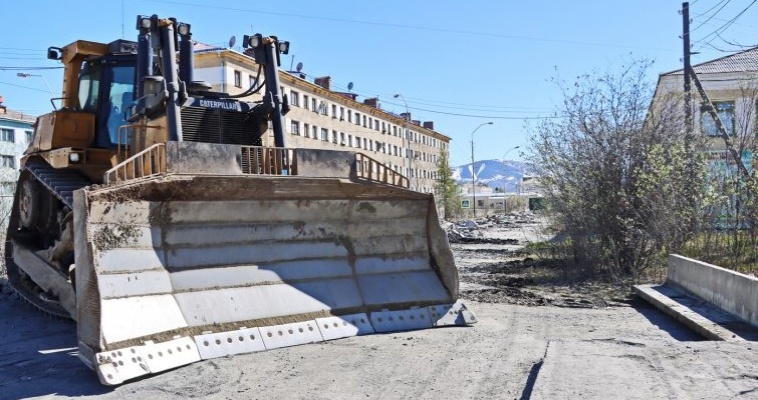 Капитальный ремонт центральных улиц начался в Билибино