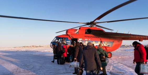 ЧукотАВИА приступила к регулярным вертолётным рейсам через Анадырский лиман
