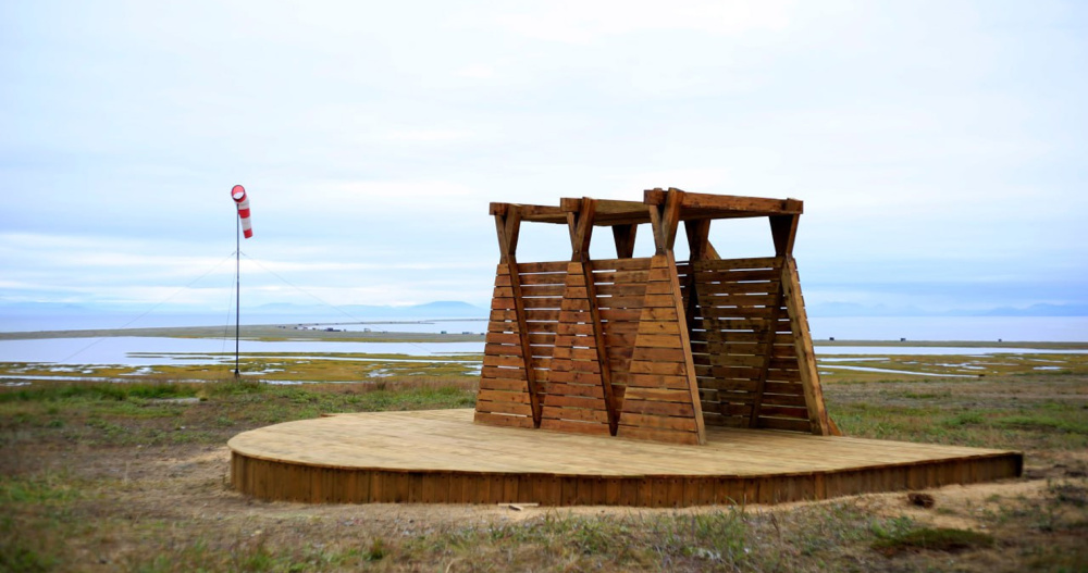 Фольклорный ансамбль "Лоринские зори" выступил на новой сцене этнодеревни