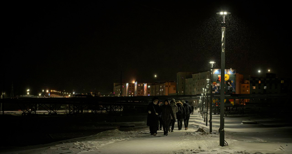 Систему уличного освещения модернизировали в Певеке