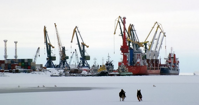 Очередность разгрузки судов изменили в порту Певека из-за ледовой обстановки